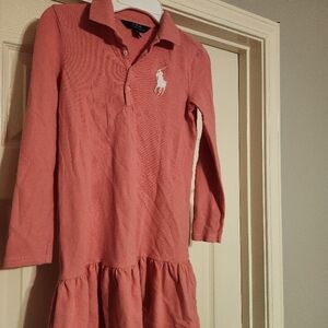 Ralph Lauren Pink Long Sleeve Dress